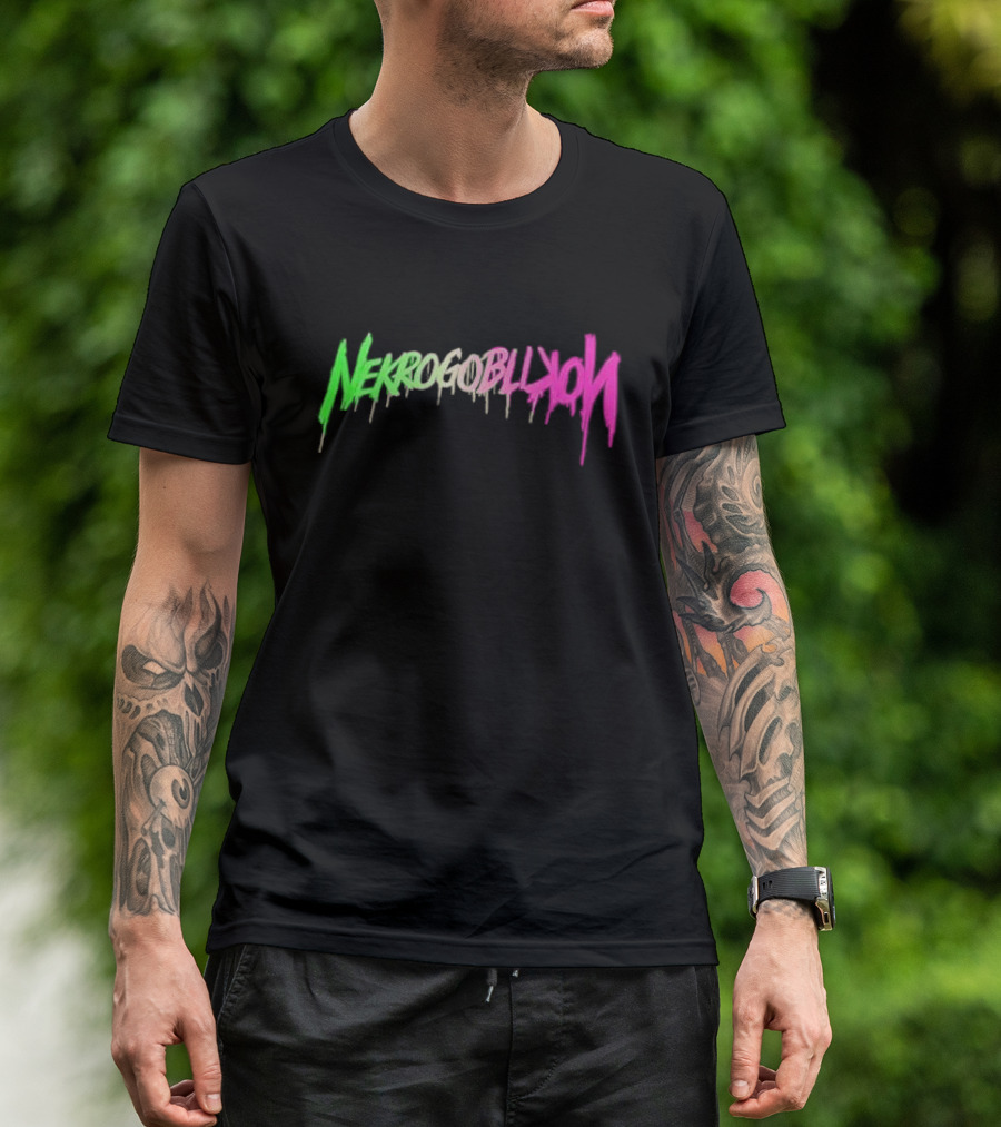 Nekrogoblikon Goblin Mode Wicked Ombre Neon Drip T-Shirt