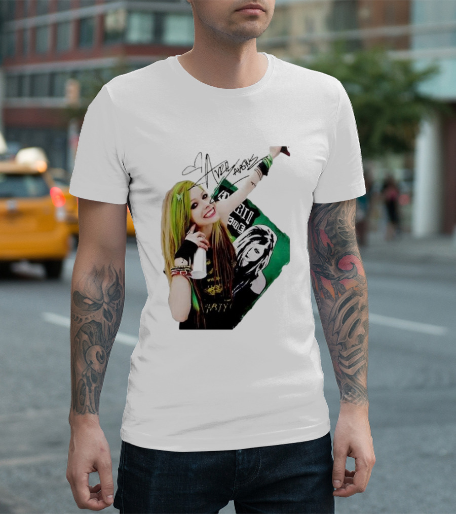 Avril Lavigne Signature Charity Me Img Green Energy Vibe T-Shirt