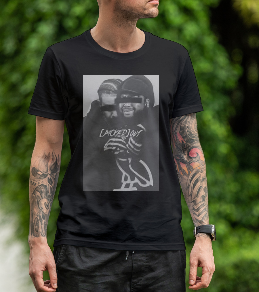 Packed Out The Drizzler Hugging Akademiks From Behind OVO Owl T-Shirt
