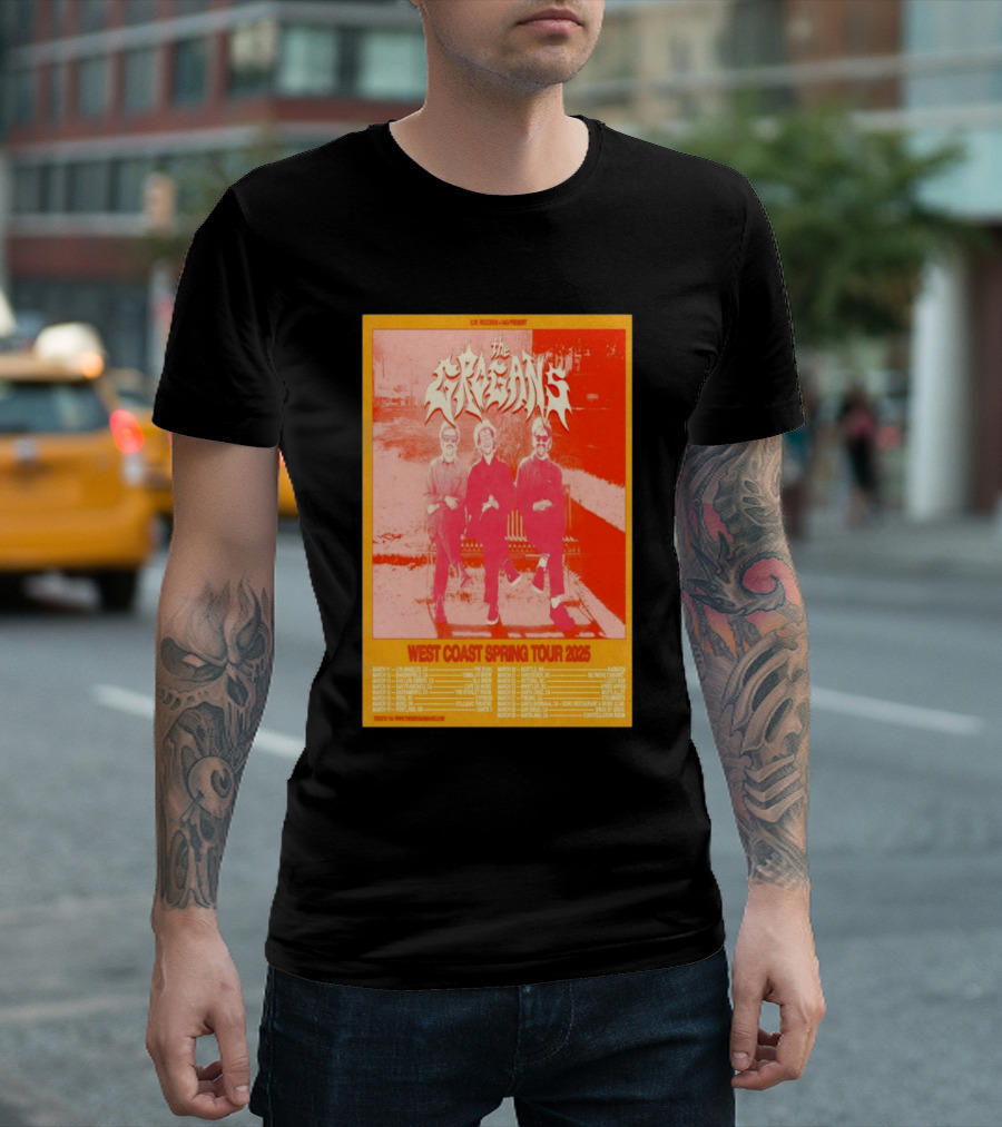 The Grogans West Coast Spring Tour 2025 CNR Records Presents Orange T-Shirt