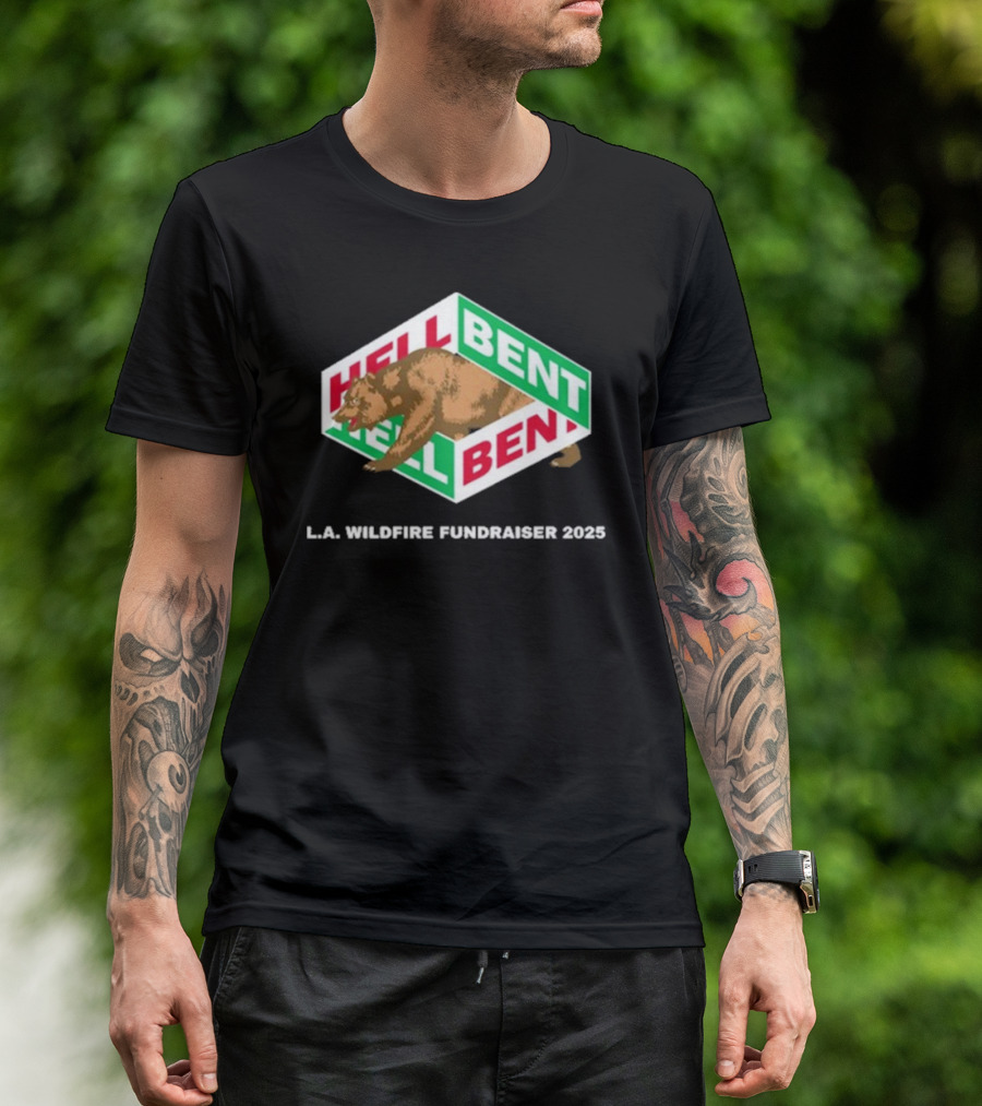 Hellbent Bear L.A. Wildfire Fundraiser 2025 T-Shirt