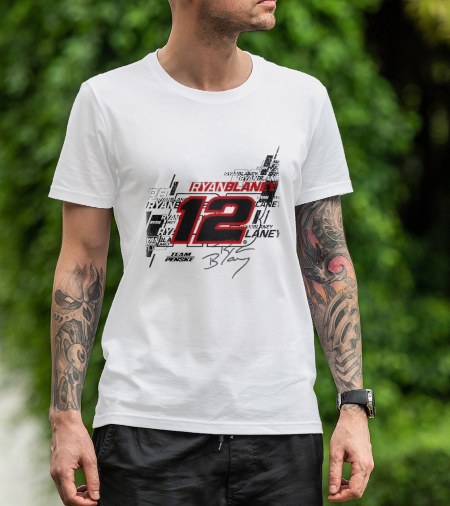 Ryan Blaney 12 Team Penske Signature Racing T-Shirt