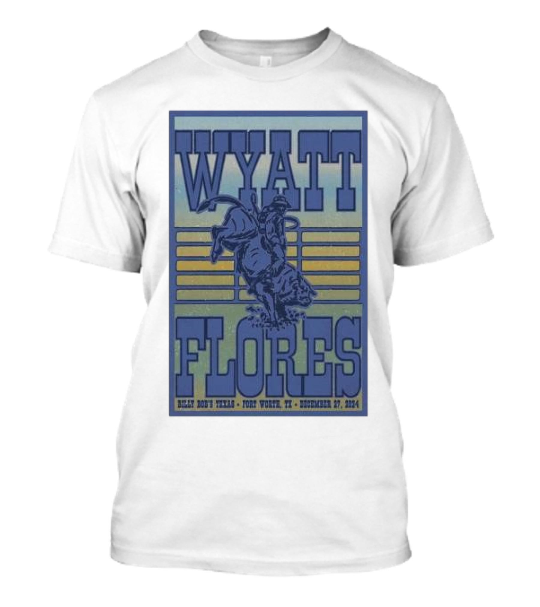 Wyatt Flores Billy Bob's Texas Fort Worth December 27 2024 Tour T-Shirt