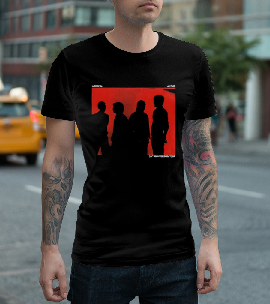 Interpol Antics 20th Anniversary Tour Silhouettes T-Shirt