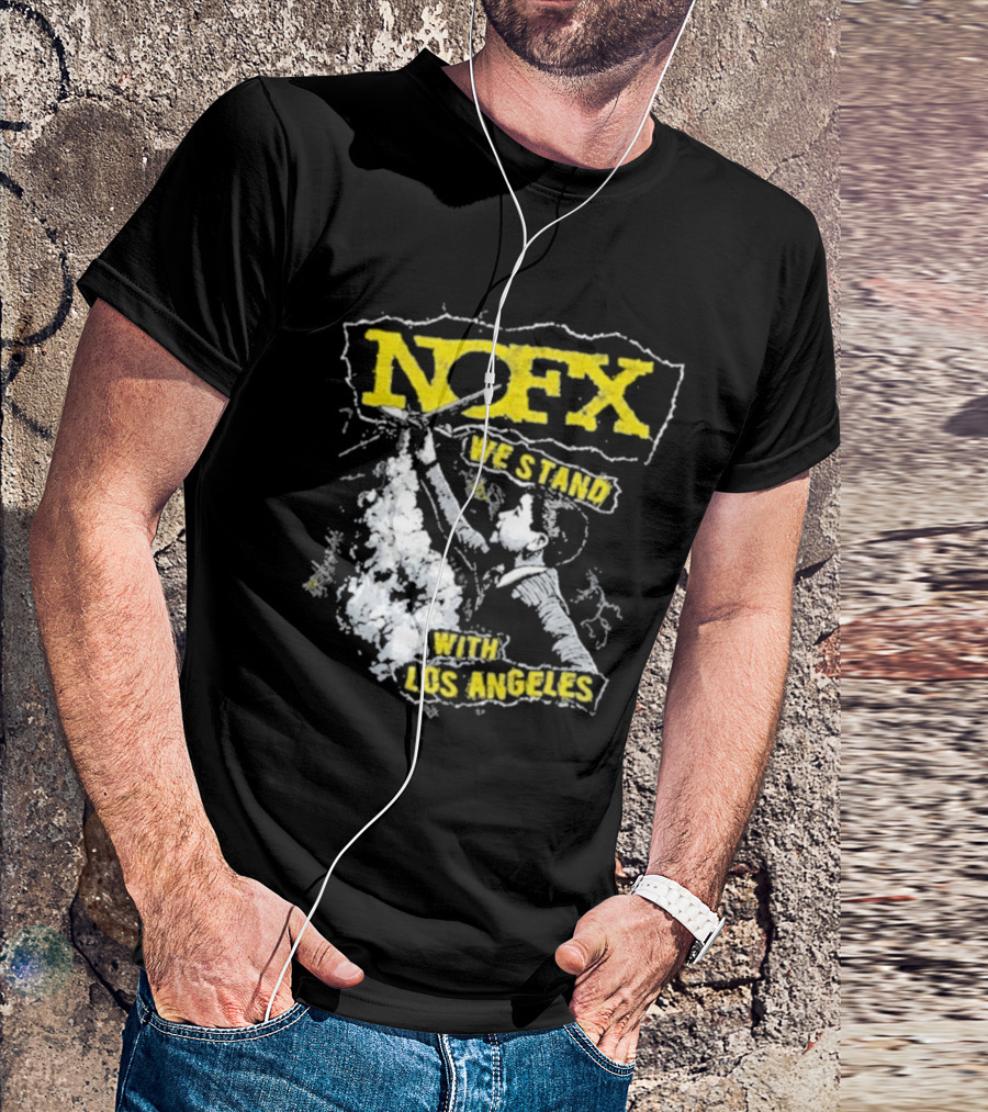 NOFX We Stand With Los Angeles Fire Relief Sebas Theriault T-Shirt