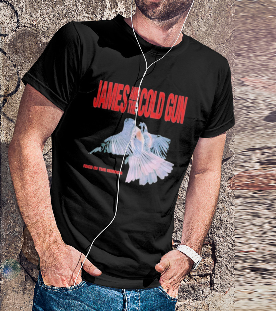 James And The Cold Gun Face In The Mirror Birds Image T-Shirt