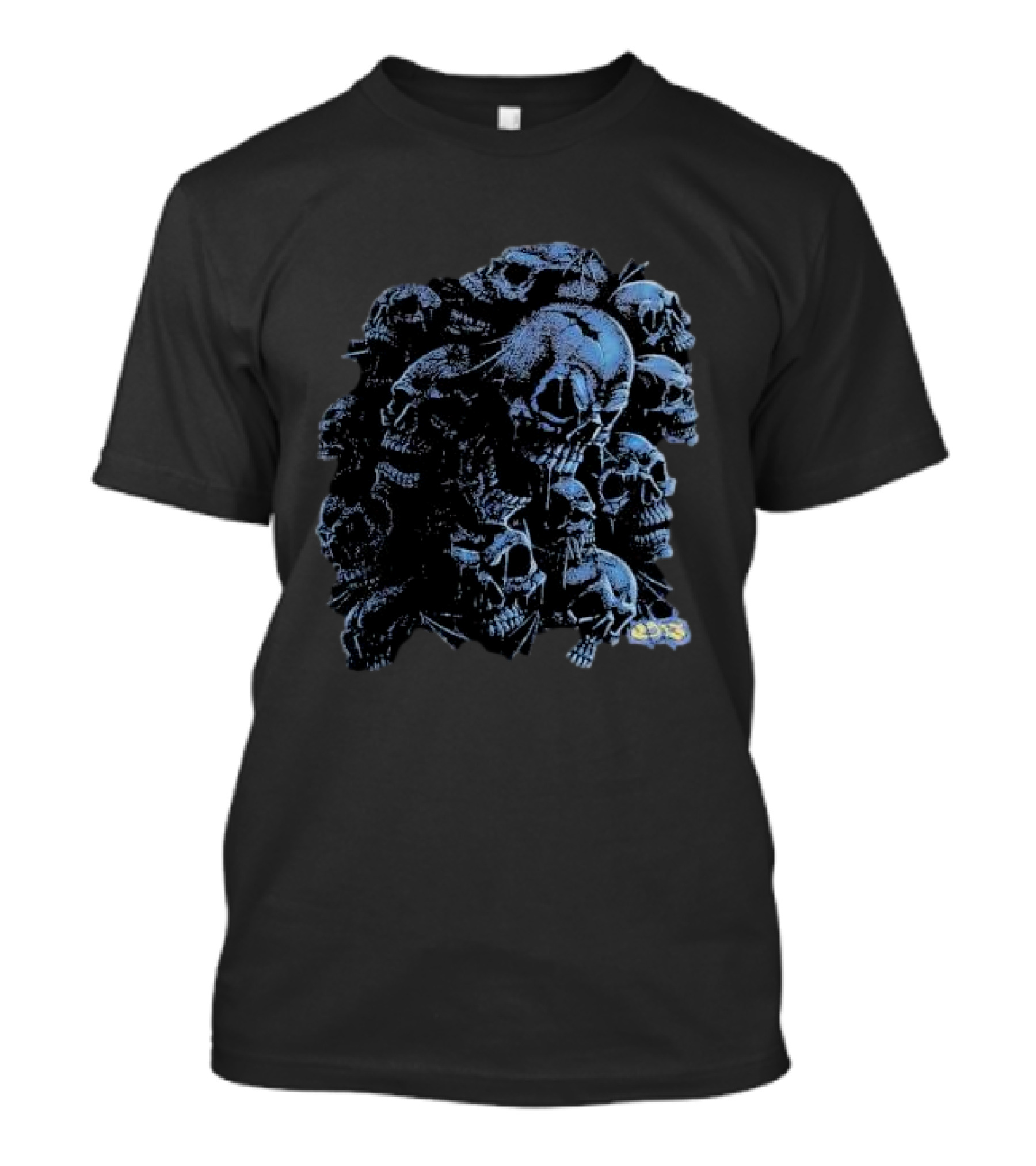 Yardsale Crypt Blue Skulls Collection T-Shirt