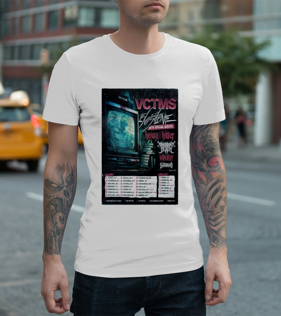 VCTMS 156 Silence Heavy Hitter Boundaries Fox Lake Winter 2025 Tour Dates T-Shirt