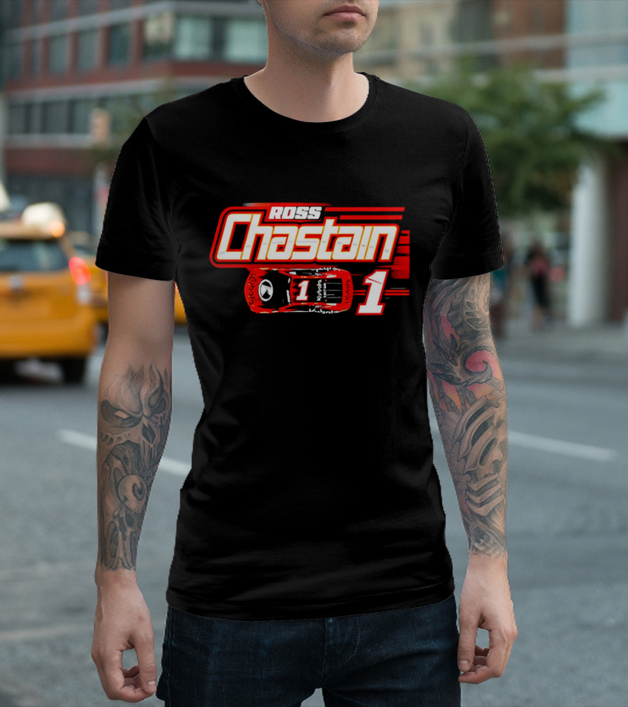 Ross Chastain 1 Racing Car Number One T-Shirt