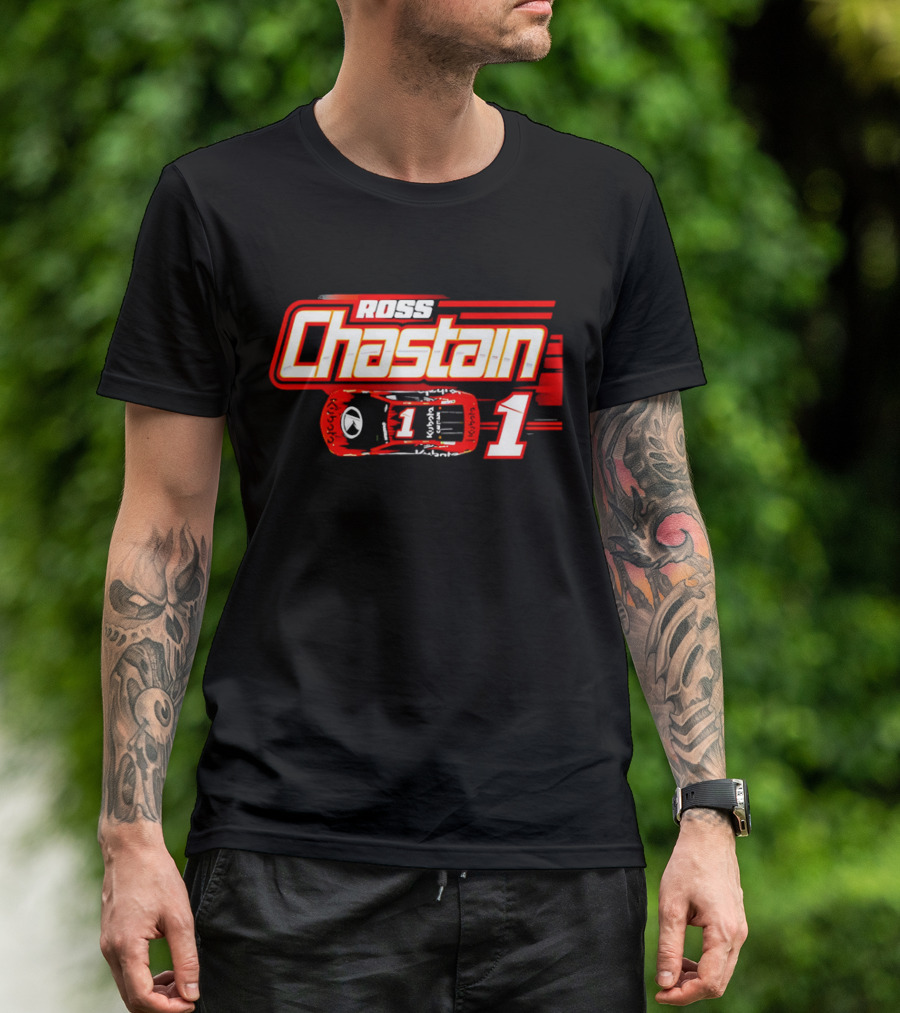 Ross Chastain 1 Racing Car Number One T-Shirt