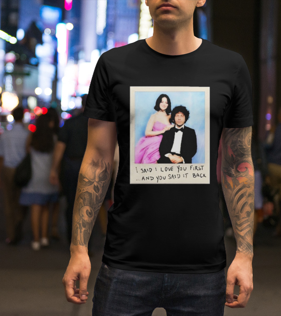 Selena Gomez I Said I Love You First And You Said It Back Polaroid Photo T-Shirt