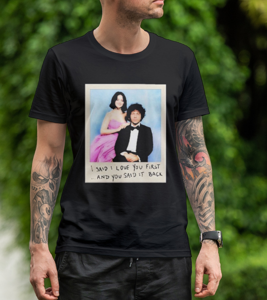 Selena Gomez I Said I Love You First And You Said It Back Polaroid Photo T-Shirt
