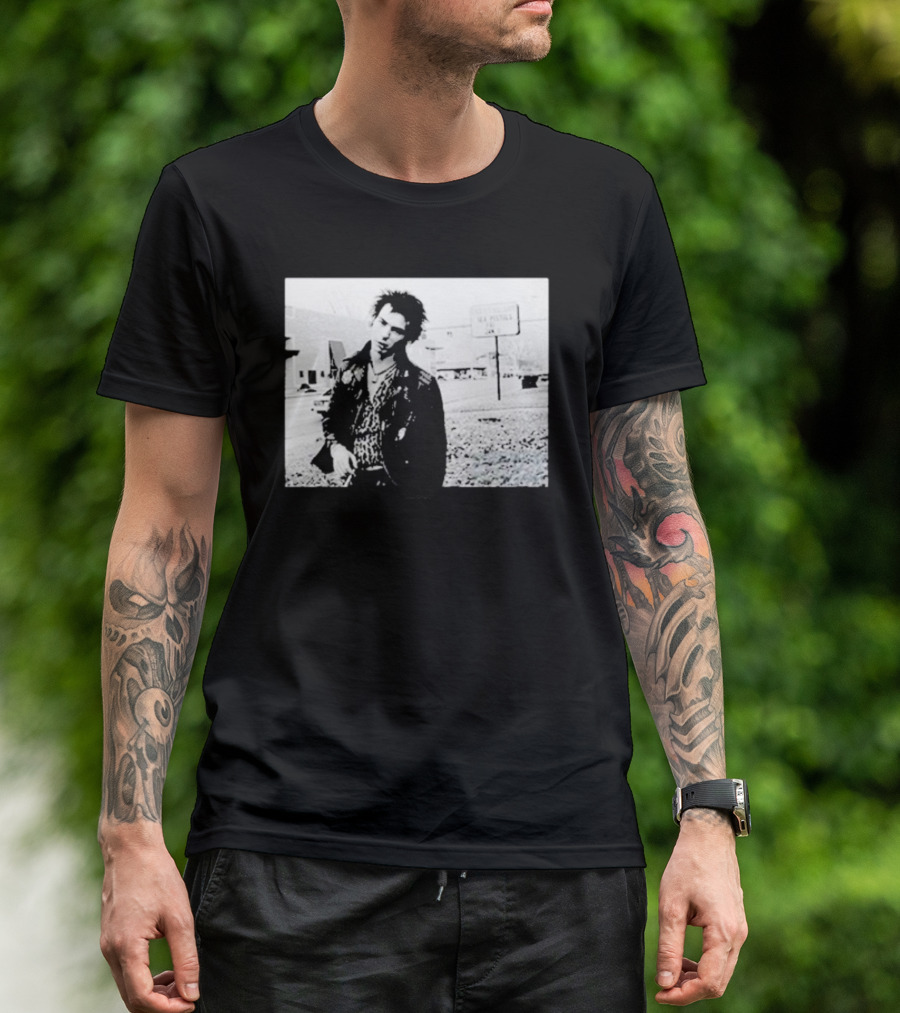 Sex Pistols Babylon Sid Vicious Street Scene Retro Punk Style T-Shirt