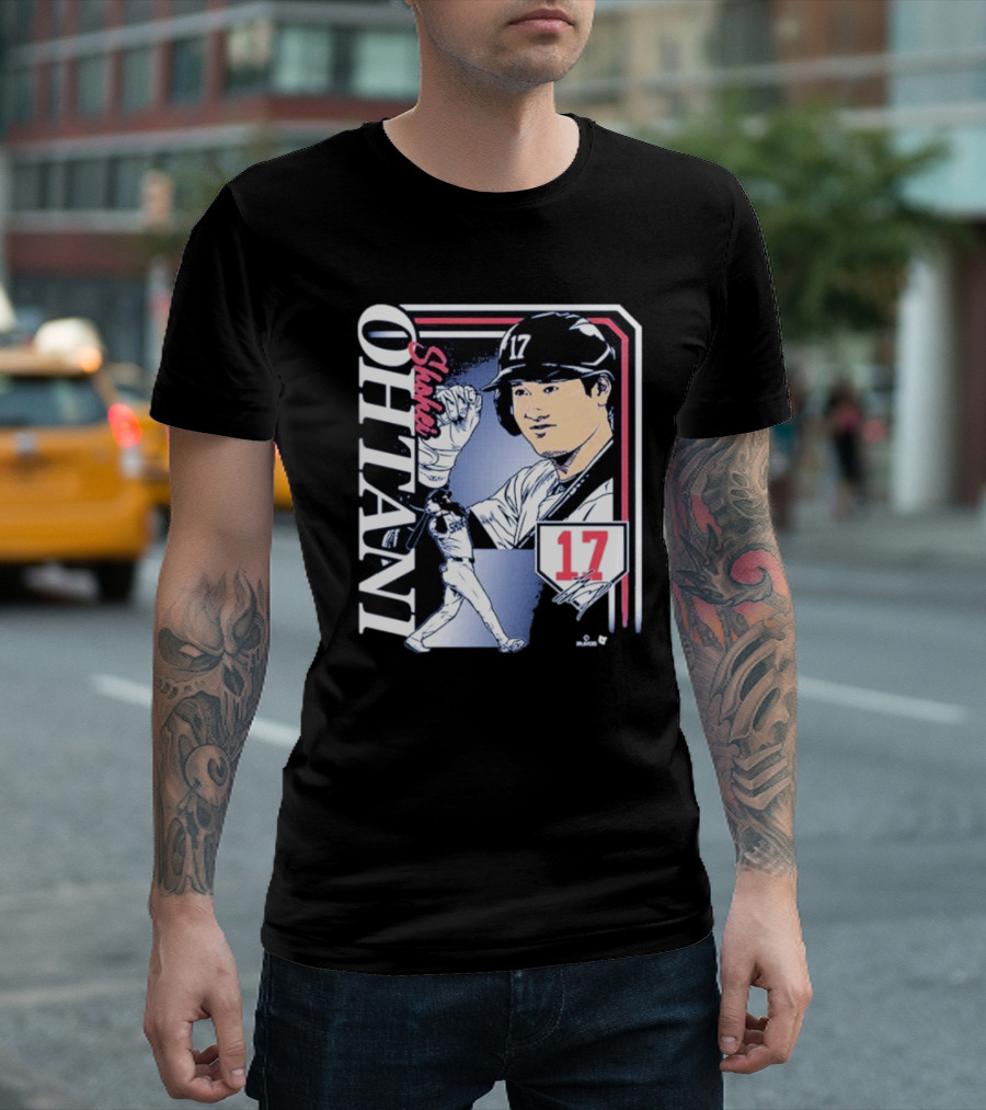 Shohei Ohtani #17 Signature Collage Los Angeles Dodgers T-Shirt
