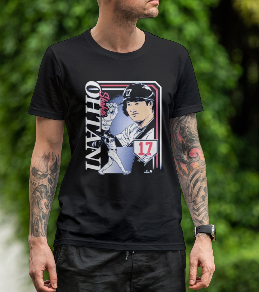 Shohei Ohtani #17 Signature Collage Los Angeles Dodgers T-Shirt