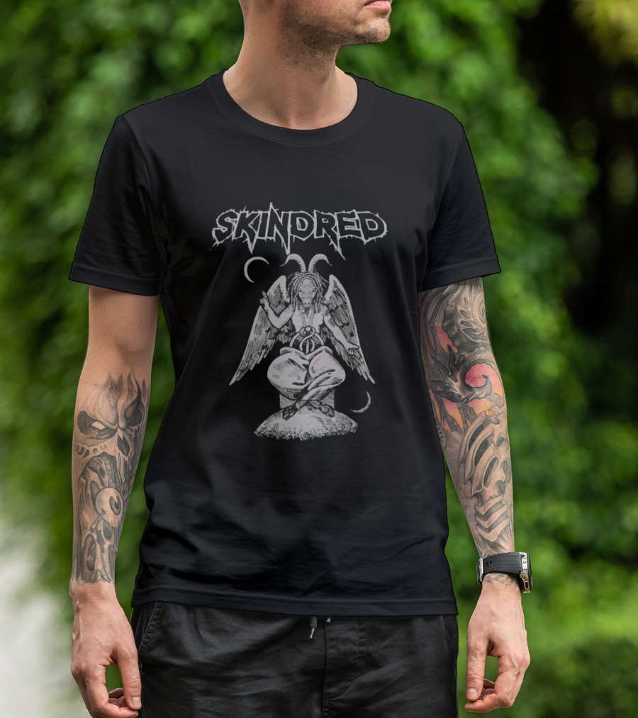 Skindred True Newportian Ragga Metal Angel With Wings And Horns T-Shirt