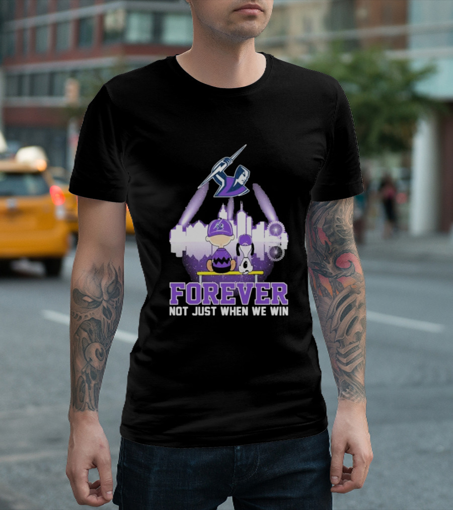 Snoopy Charlie Brown Melbourne Storm Forever Not Just When We Win Peanuts Skyline T-Shirt