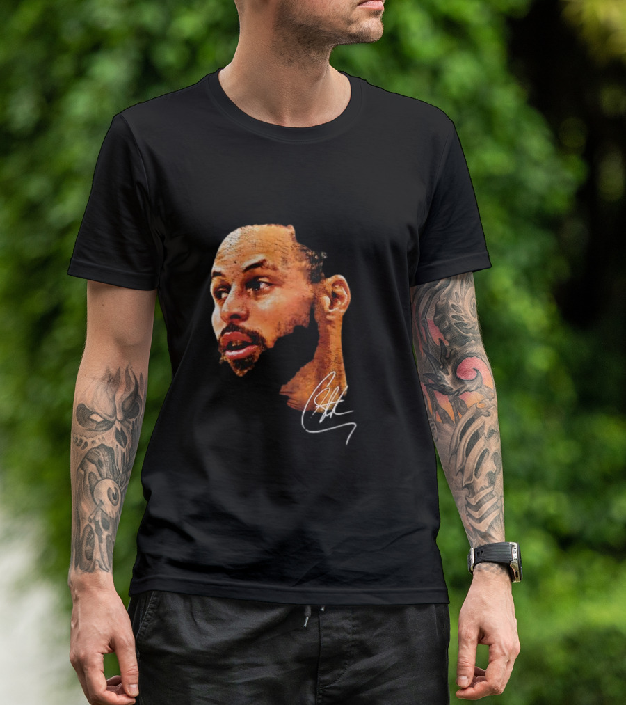Stephen Curry NBA Big Face Signature T-Shirt