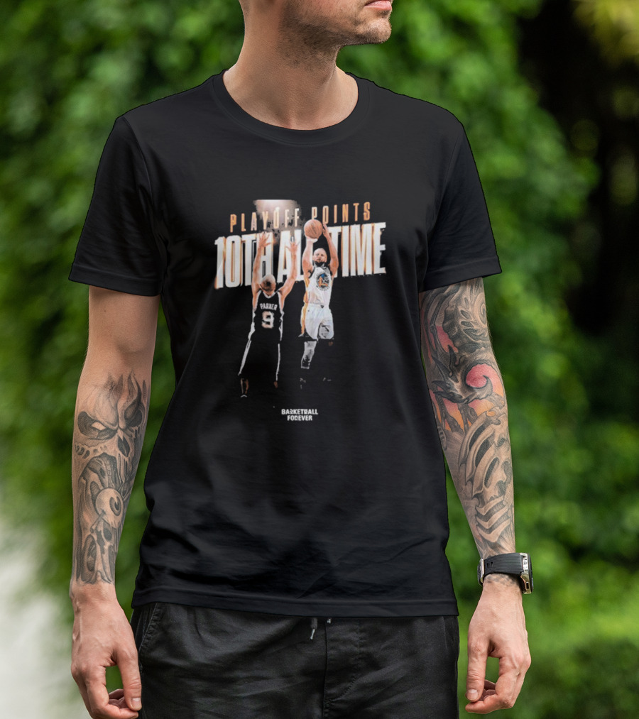 Stephen Curry Playoff Points 10th All-Time Jump Shot 2025 T-Shirt
