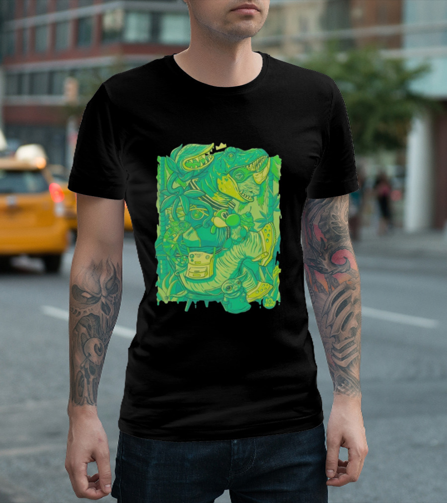 Ten Hundred Green Rhino 10 Hun Adventure T-Shirt