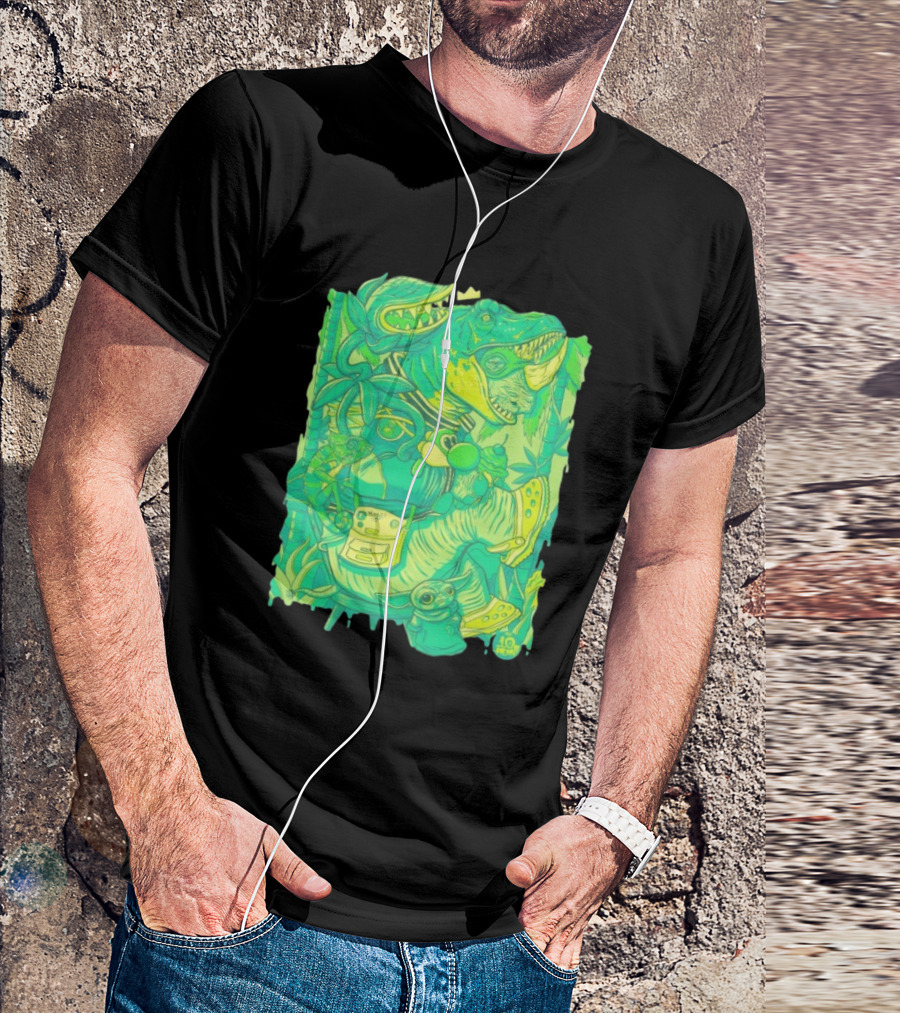 Ten Hundred Green Rhino 10 Hun Adventure T-Shirt