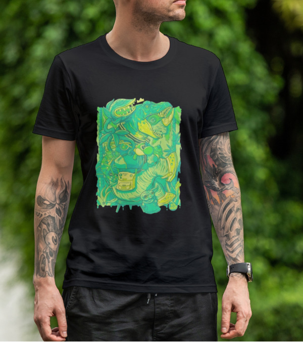 Ten Hundred Green Rhino 10 Hun Adventure T-Shirt