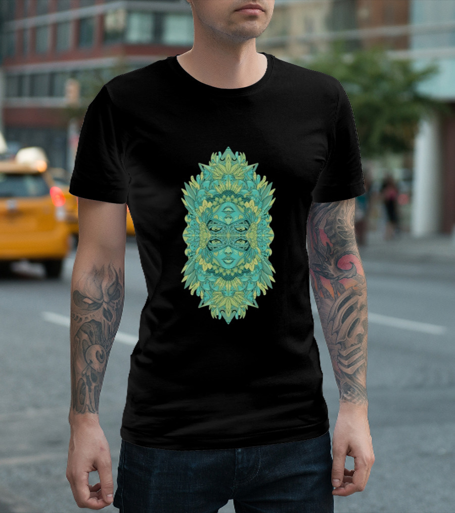 Ten Hundred Reflect Kaleidoscopic Faces Symmetrical Nature T-Shirt