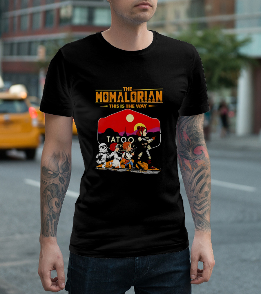 The Momalorian This Is the Way Tatooine Cartoon Adventure T-Shirt