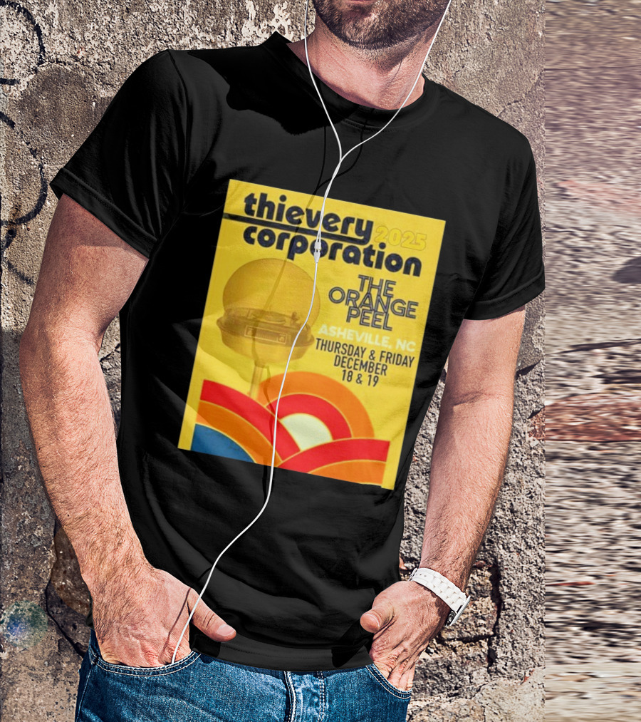 Thievery Corporation 2025 The Orange Peel Asheville NC December 18 & 19 T-Shirt