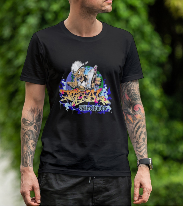 Tribal Gear Can 2 Spray Graffiti Worldwide T-Shirt
