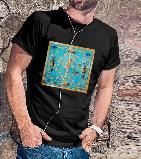 Ice Spice Y2K I'm Just A Girl Vintage Style Pop Art Blue Gold Elements T-Shirt