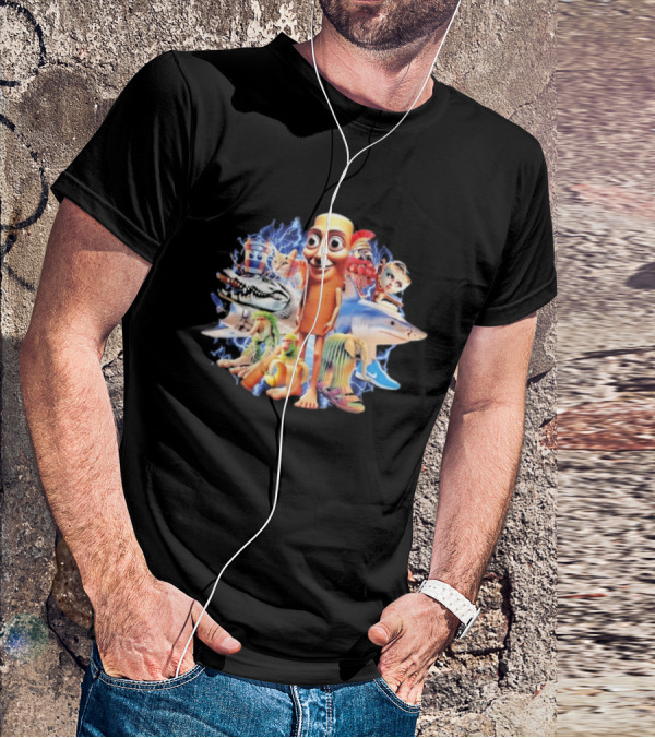 Tung Tung Tung Sahur Crocodilo Bombardino Tralalelo Tralala Br Br Patapim Brain Rot Crocodilo Bombardino Character Collage T-Shirt
