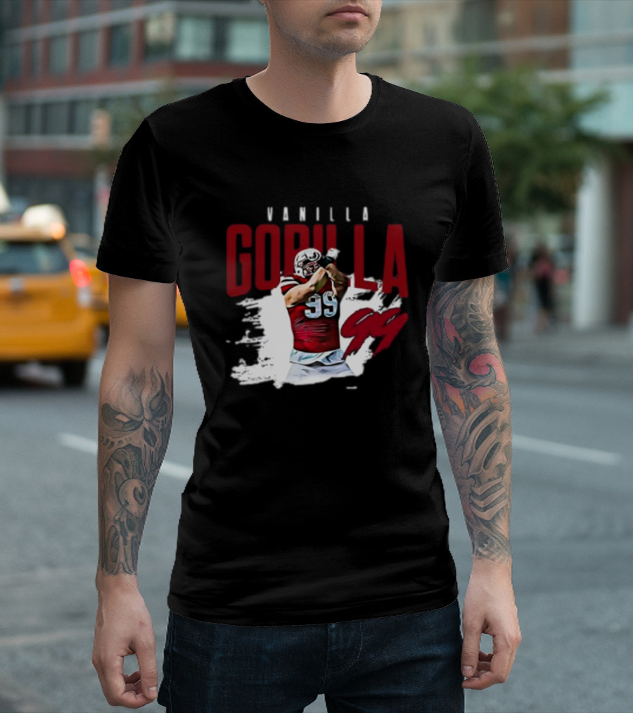 Vanilla Gorilla 99 Football Player T-Shirt
