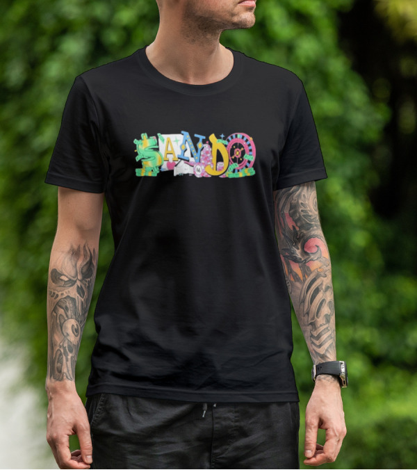Vegas Matt Sando Casino Theme Money Roulette And Dice T-Shirt