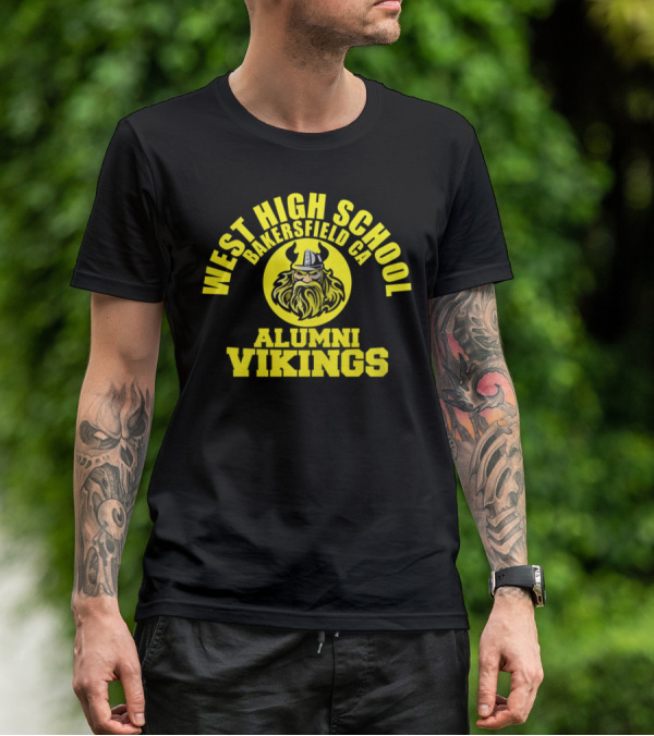 West High School Bakersfield CA Alumni Vikings T-Shirt