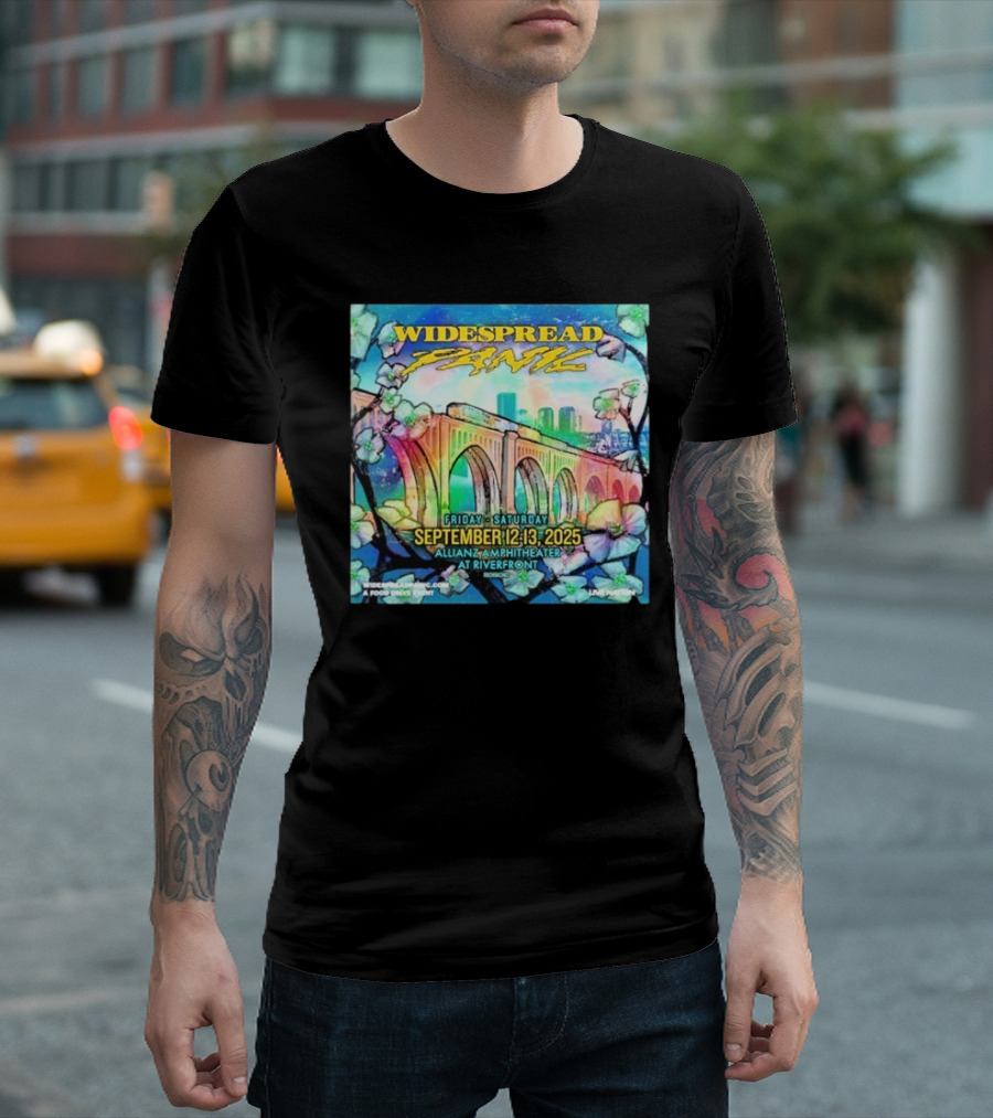 Widespread Panic Show At Allianz Amphitheater In Riverfront Richmond VA On September 12-13 2025 T-Shirt