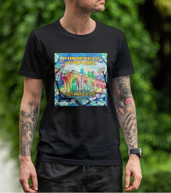Widespread Panic Show At Allianz Amphitheater In Riverfront Richmond VA On September 12-13 2025 T-Shirt