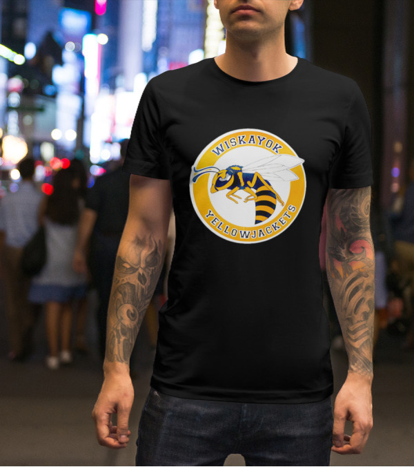 Wiskayok Yellowjackets Buzzing Insect Emblem T-Shirt