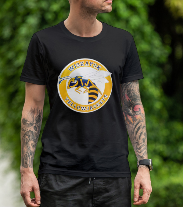 Wiskayok Yellowjackets Buzzing Insect Emblem T-Shirt