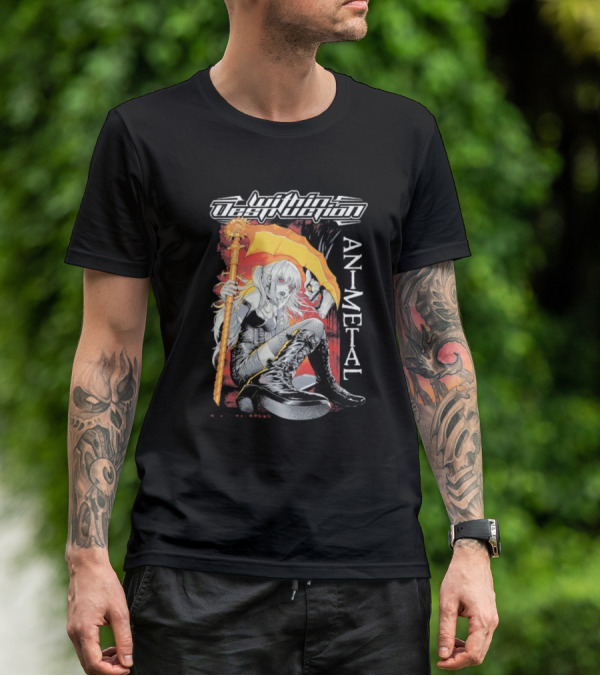 Within Destruction Misa Animetal Ryuk Death Note Anime Crossover T-Shirt