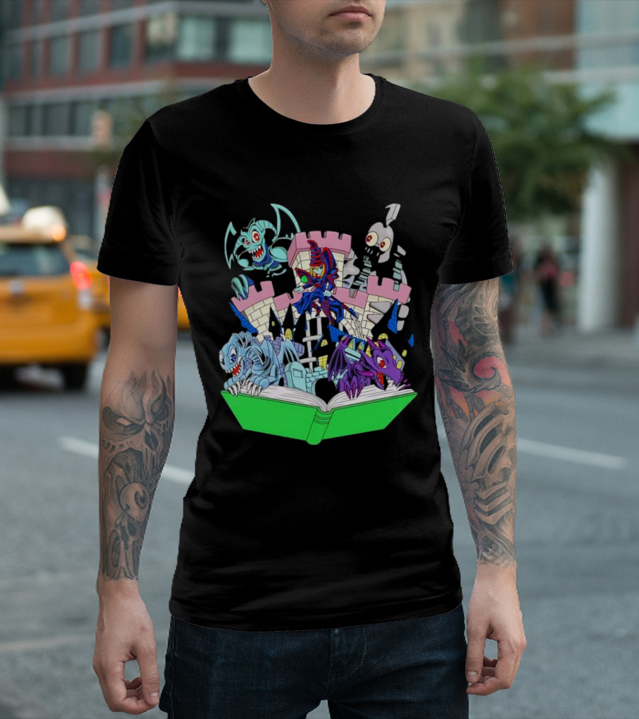 World Of Toons Castle And Creatures From Book T-Shirt
