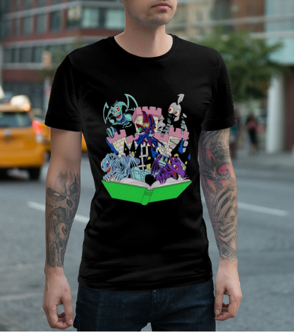World Of Toons Castle And Creatures From Book T-Shirt