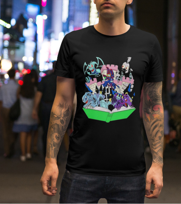 World Of Toons Castle And Creatures From Book T-Shirt