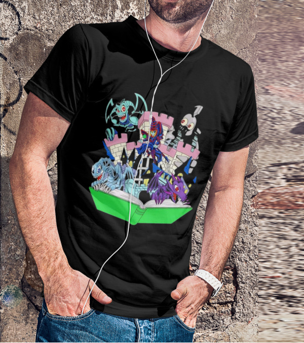 World Of Toons Castle And Creatures From Book T-Shirt