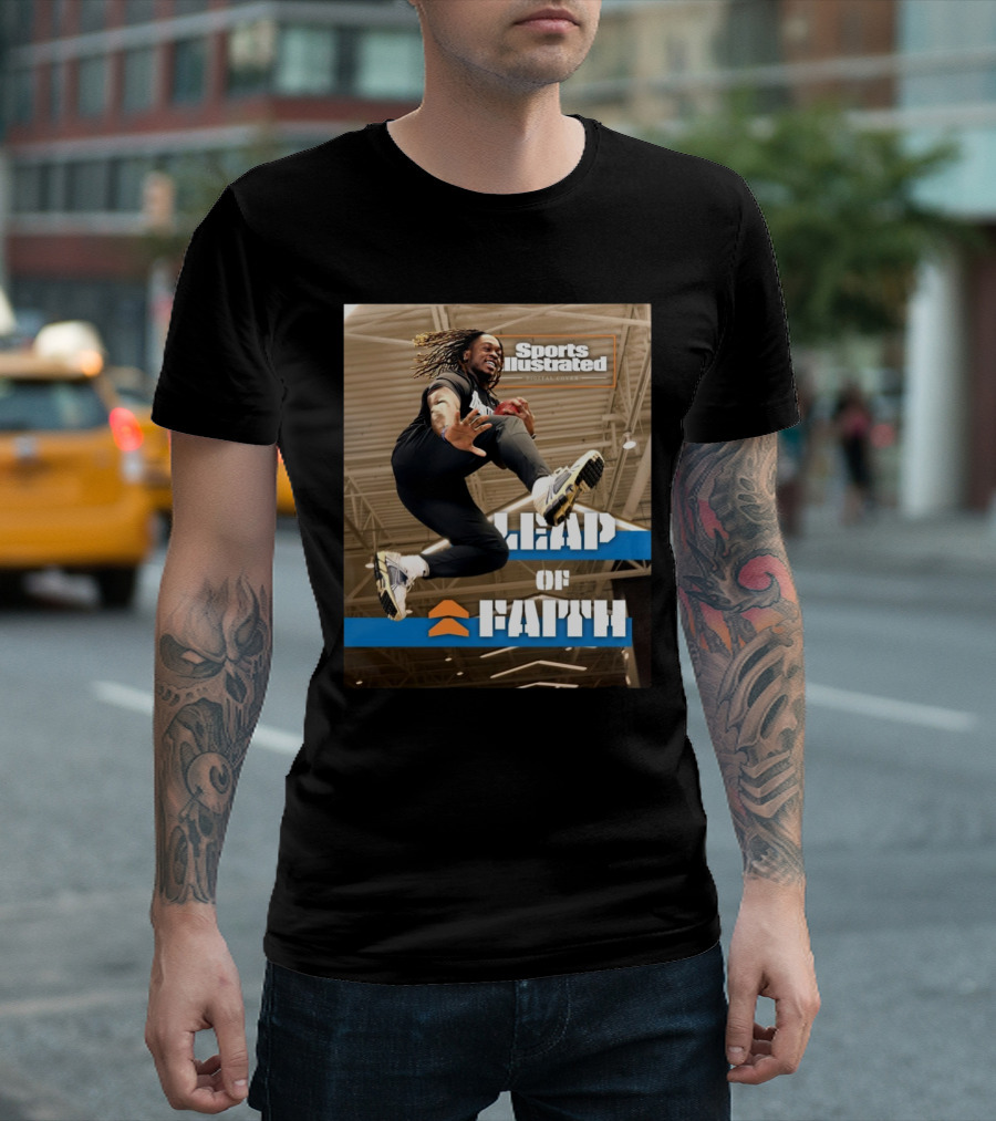 Sports Illustrated Leap Of Faith Digital Cover Boise State Broncos Football T-Shirt