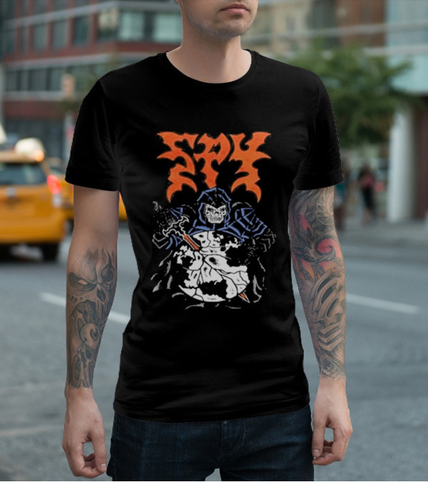 Spy DRKMTTR Apr 3 2025 Nashville TN Knife-Wielding Knight Graphic T-Shirt