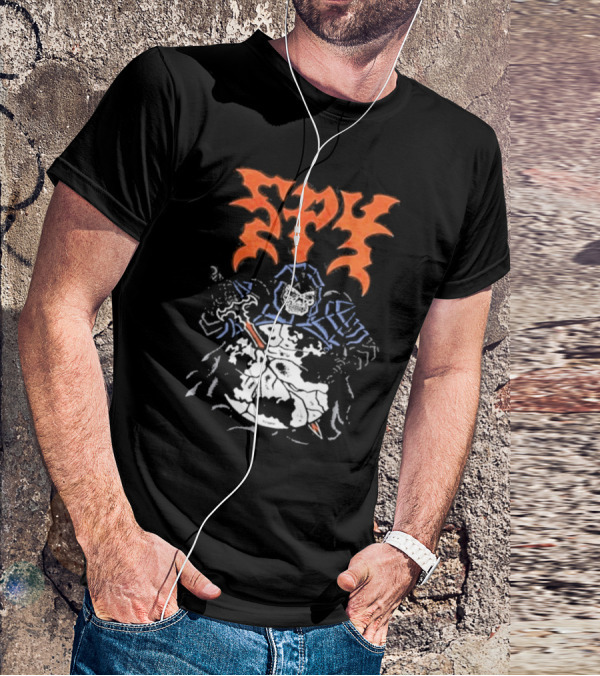 Spy DRKMTTR Apr 3 2025 Nashville TN Knife-Wielding Knight Graphic T-Shirt