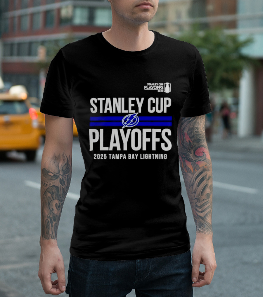 Stanley Cup Playoffs 2025 Tampa Bay Lightning NHL Playoffs Logo T-Shirt