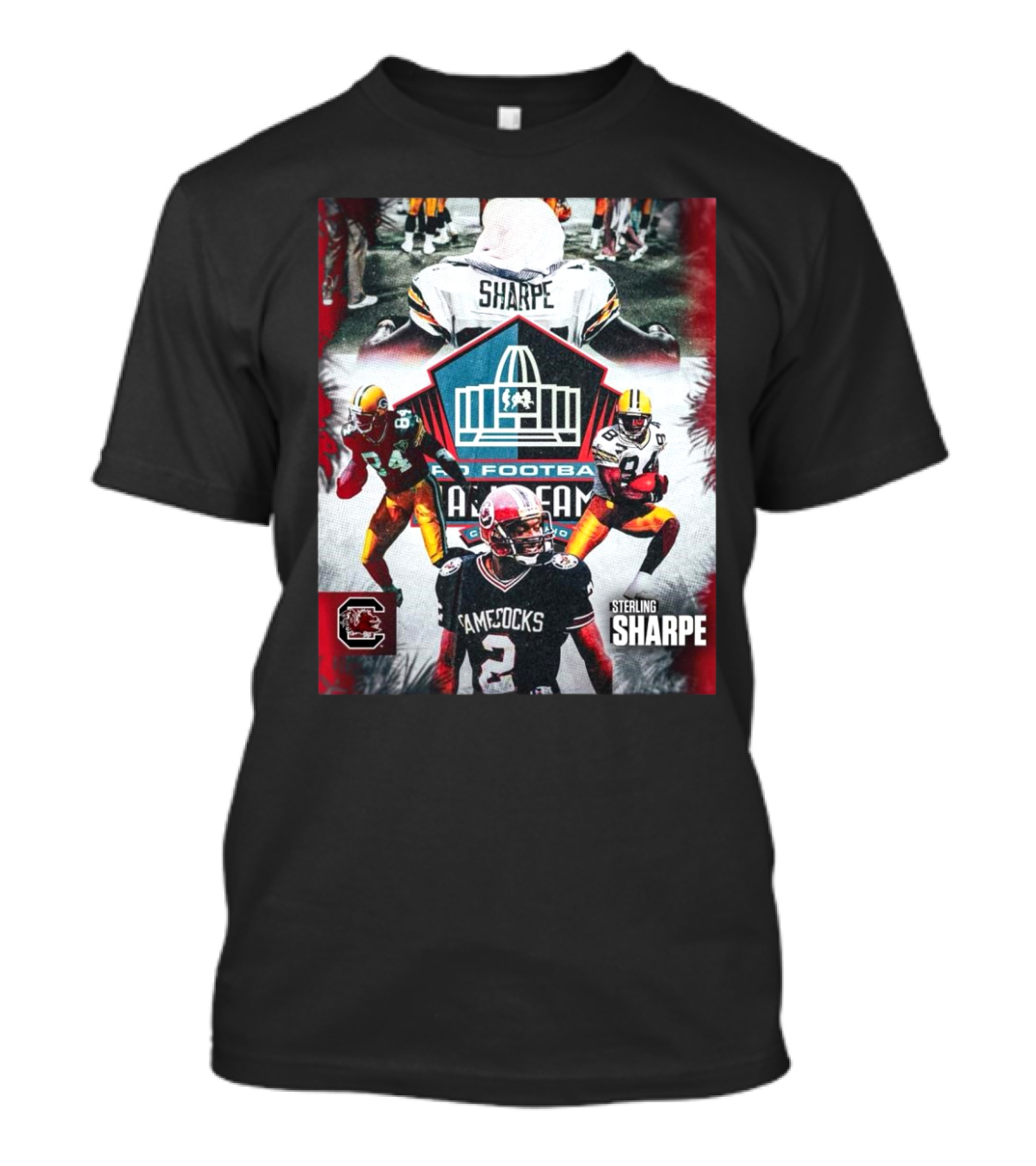 Sterling Sharpe South Carolina Gamecocks Pro Football Hall Of Fame T-Shirt