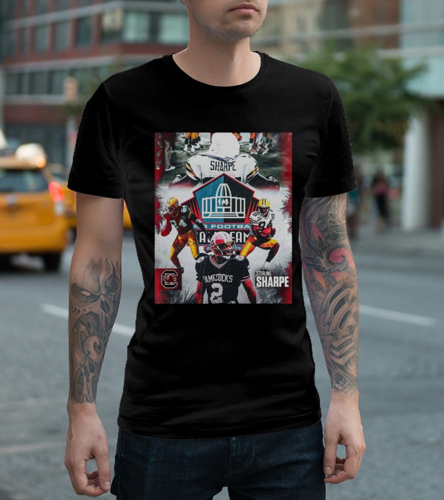 Sterling Sharpe South Carolina Gamecocks Pro Football Hall Of Fame T-Shirt